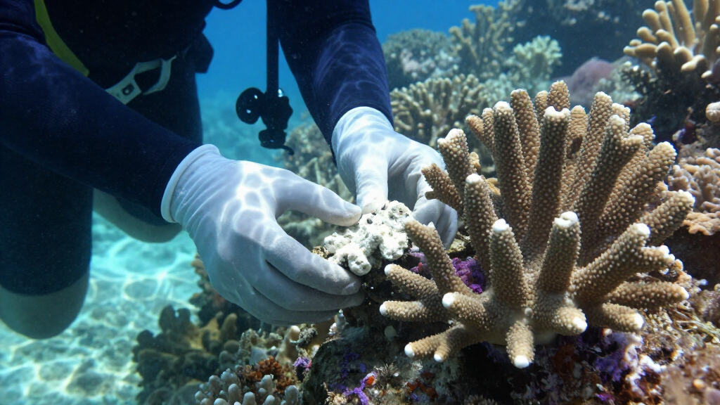 Bleached Corals Thrive Within Days When Touching Healthy Neighbour